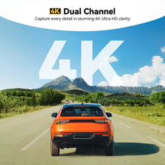 Rétro G850Pro | Caméra embarquée 4K Wi-Fi pour rétroviseurs avant et arrière