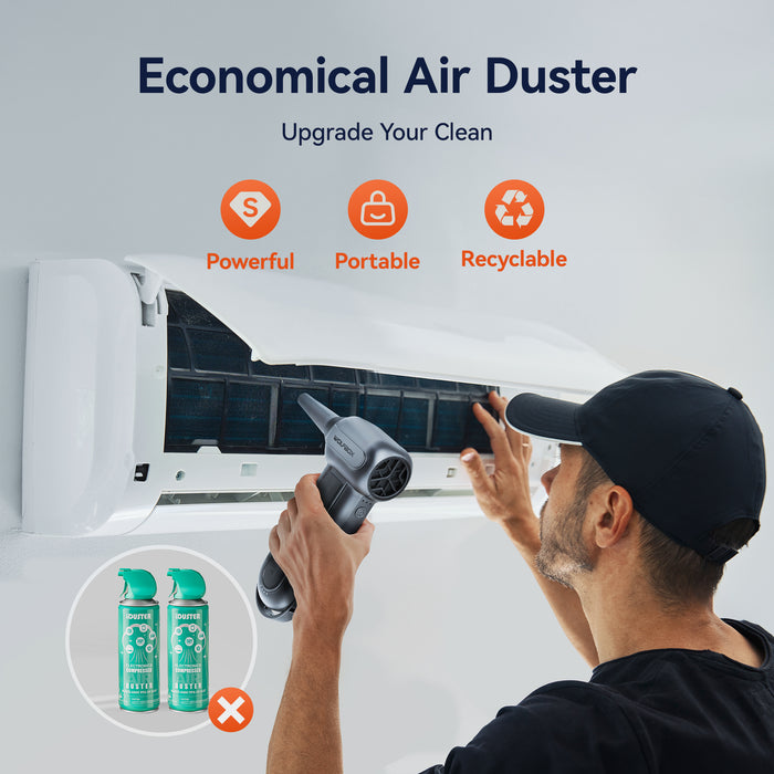 Dépoussiéreur à air comprimé Wolfbox - Dépoussiéreur électrique super puissant