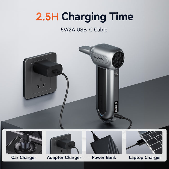 Dépoussiéreur à air comprimé Wolfbox - Dépoussiéreur électrique super puissant